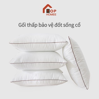 TOPHOMEE Ruột gối nằm bông sợi 3d chống xẹp lún 47x75 cm -1 cái Lõi bông cao cấp được làm đầy, bảo vệ đốt sống cổ