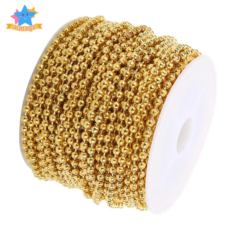Cuộn Dây Chuỗi Hạt Bằng Sắt 10 Yard 1.5mm Dùng Làm Trang Sức DIY