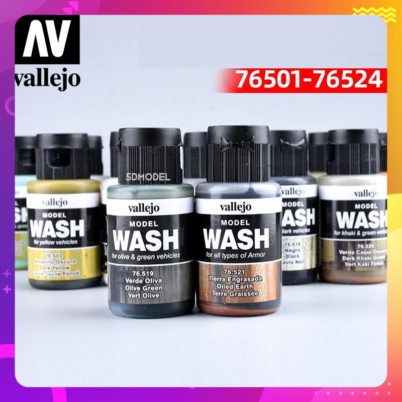 Sơn gốc nước tạo hiệu ứng cũ/rỉ sét/rêu...Vallejo Model Wash 76501-76524 - Sơn Mô Hình