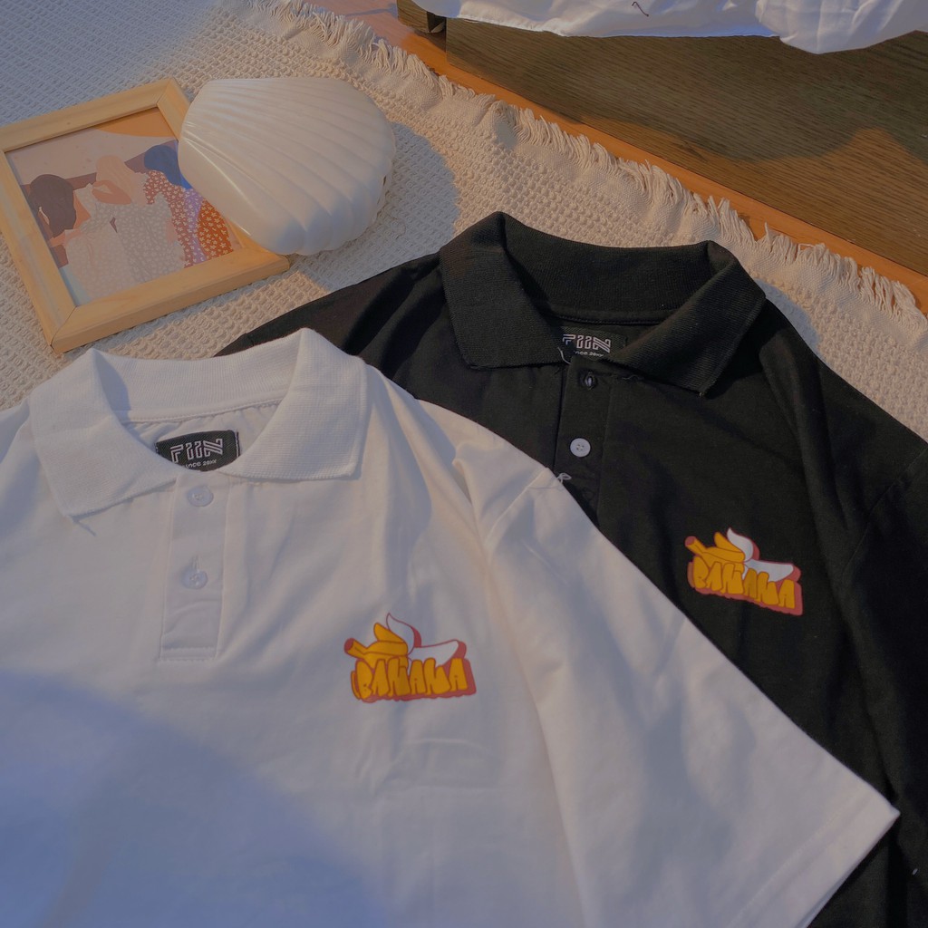 Áo thun polo tay lỡ in hình BANANA form rộng unisex - Made by Fiin | BigBuy360 - bigbuy360.vn