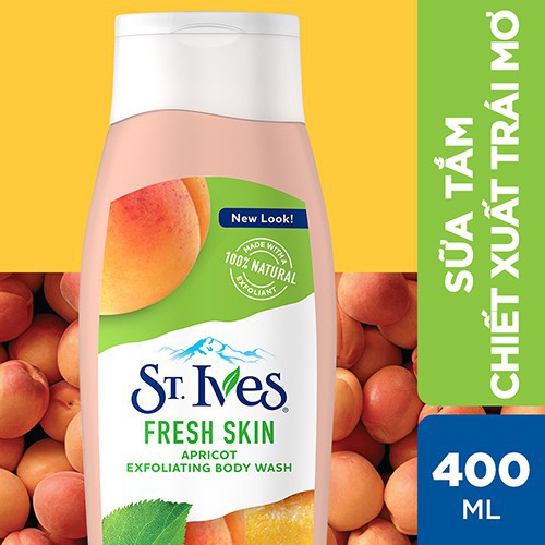 Sữa Tắm ST IVES Tẩy Tế Bào Chết BODY WASH USA (400-473ML)