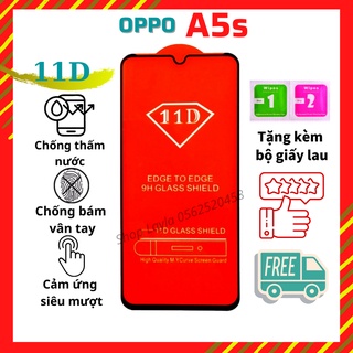 💠CAO CẤP💠 Kính Cường Lực Oppo A5S - Full màn hình 11D và trong suốt - Độ cứng 9H - Độ trong suốt cực cao.