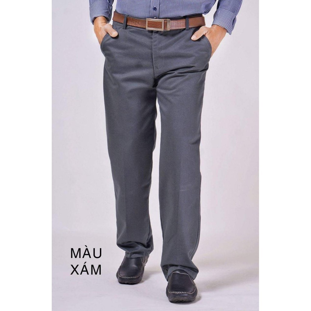 QUẦN KAKI NAM TRUNG NIÊN ỐNG SUÔNG CAO CẤP THỜI TRANG ZOBA KK08