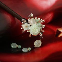 TD001 Trâm Tóc Hoa Hồng Xanh