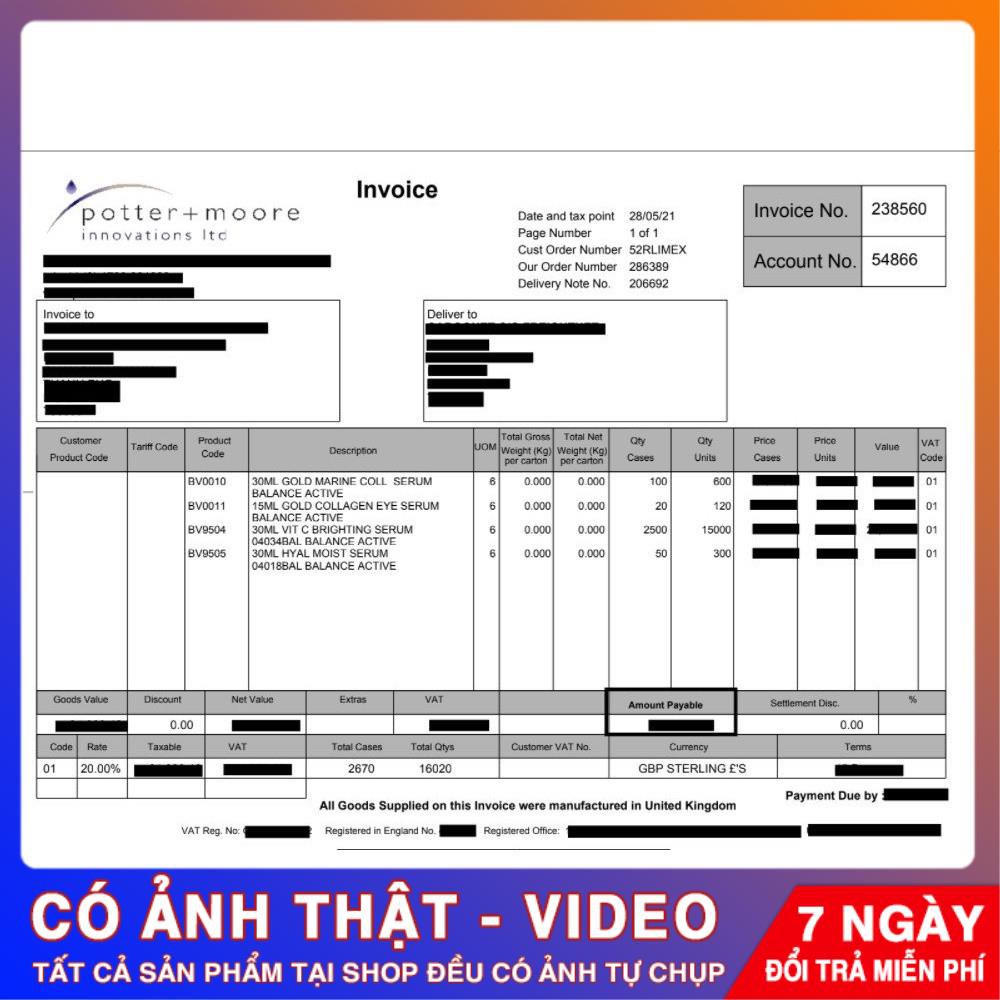 [CHÍNH HÃNG]  Serum Vitamin C Balance làm sáng da bill Anh | BigBuy360 - bigbuy360.vn