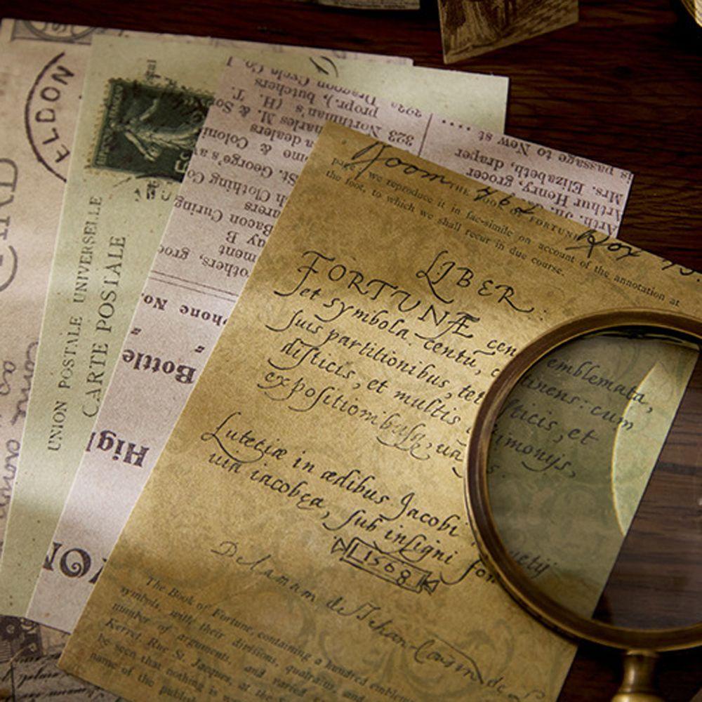 Thẻ Giấy Dán Trang Trí Sổ Tay Thủ Công Kiểu Vintage Sáng Tạo