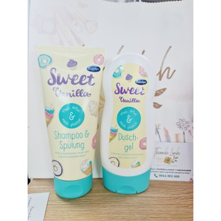Sữa tắm hoặc gội xả Bubchen loại mới nhất Sweet vanilla thơm phức, an toàn cho các bé