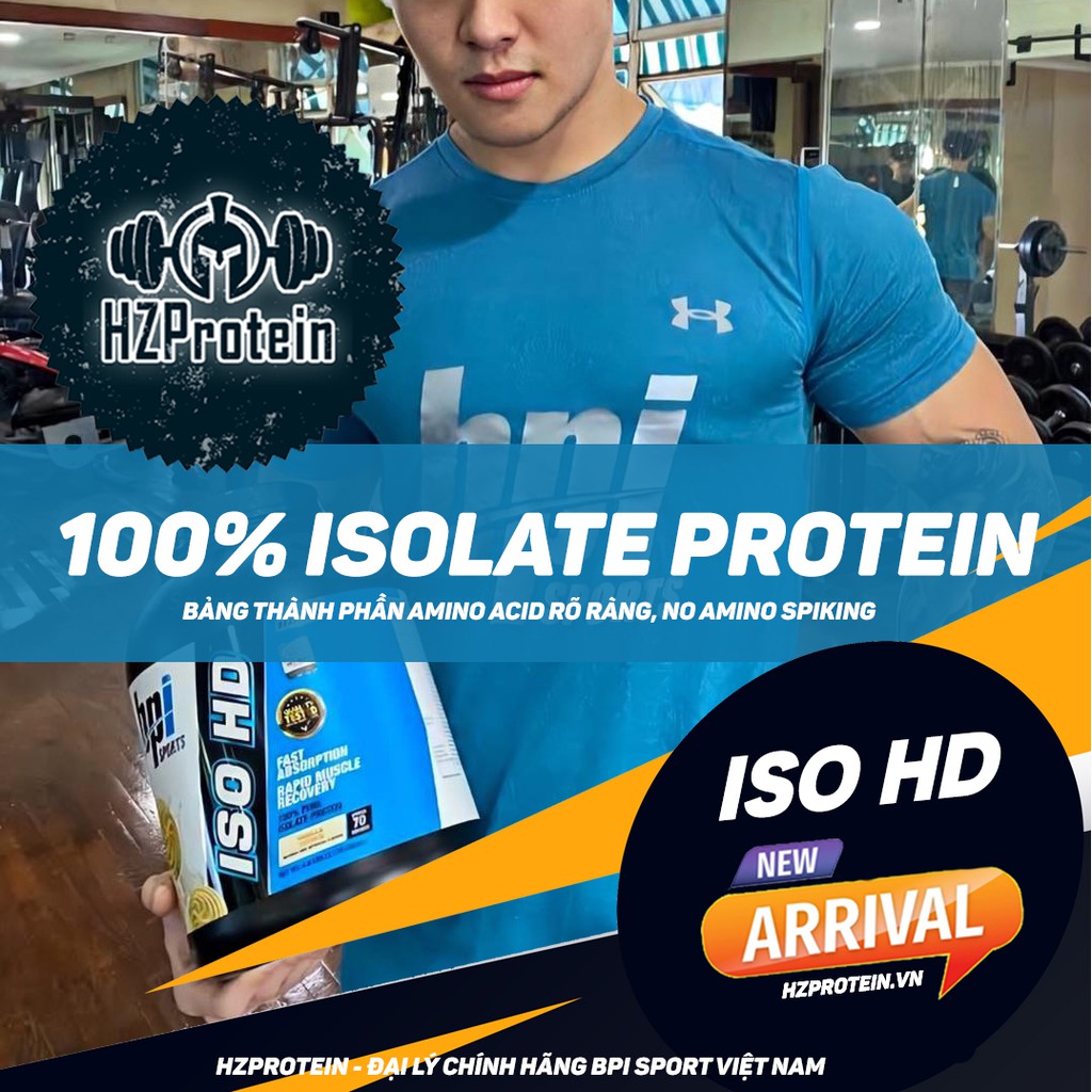 ISO HD ISOLATE PROTEIN - SỮA WHEY HỖ TRỢ TĂNG CƠ BẮP (5 LBS)