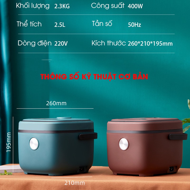 Nồi cơm điện thông minh đa chức năng phù hợp cho 2 - 3 người ăn (IP62S) | BigBuy360 - bigbuy360.vn
