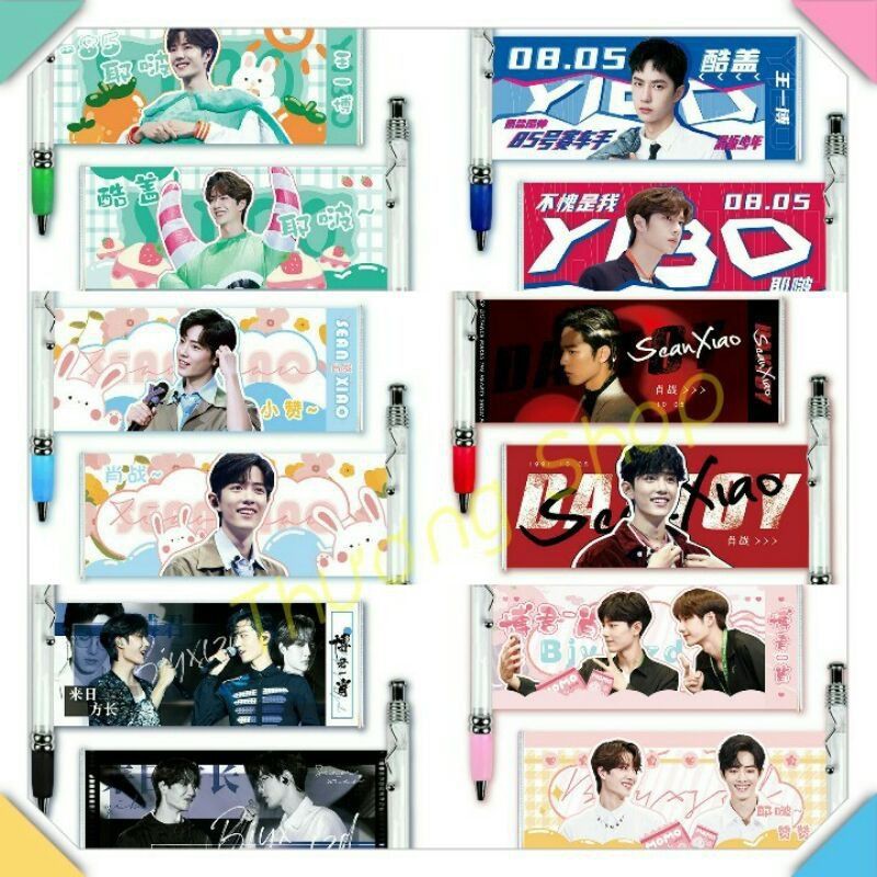 Bút viết ảnh kéo Vương Nhất Bác Tiêu Chiến BJYX V30