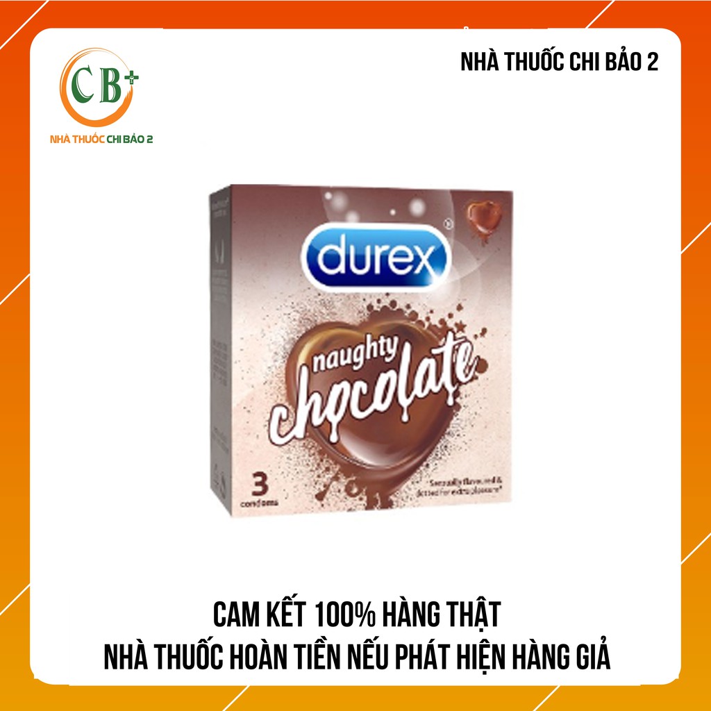 Bao cao su Durex Naughty Chocolate (3 bao/hộp)
