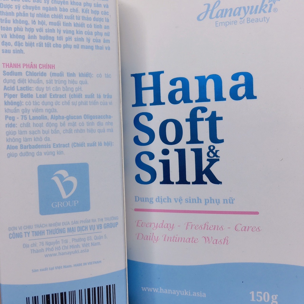 Dung Dịch Vệ Sinh Phụ Nữ Hana Soft Silk