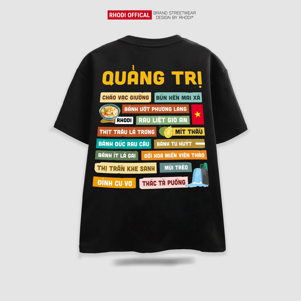 Áo thun local brand RHODI phông cổ tròn tay lỡ unisex nam nữ thế hệ genz Quảng Trị