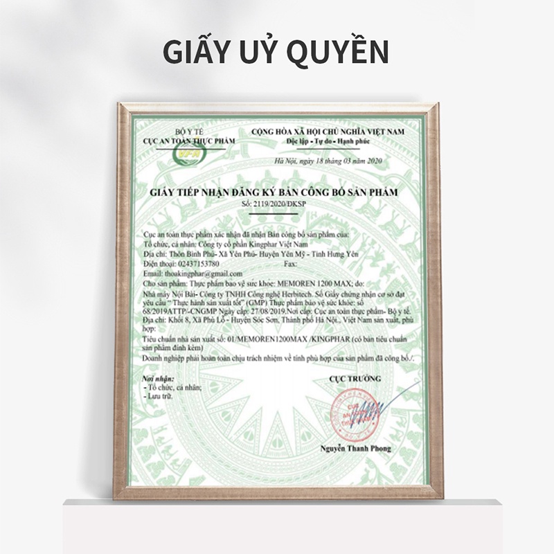 Woohop MEMOREN 1200 MAX – Viên uống hoạt huyết dưỡng não
