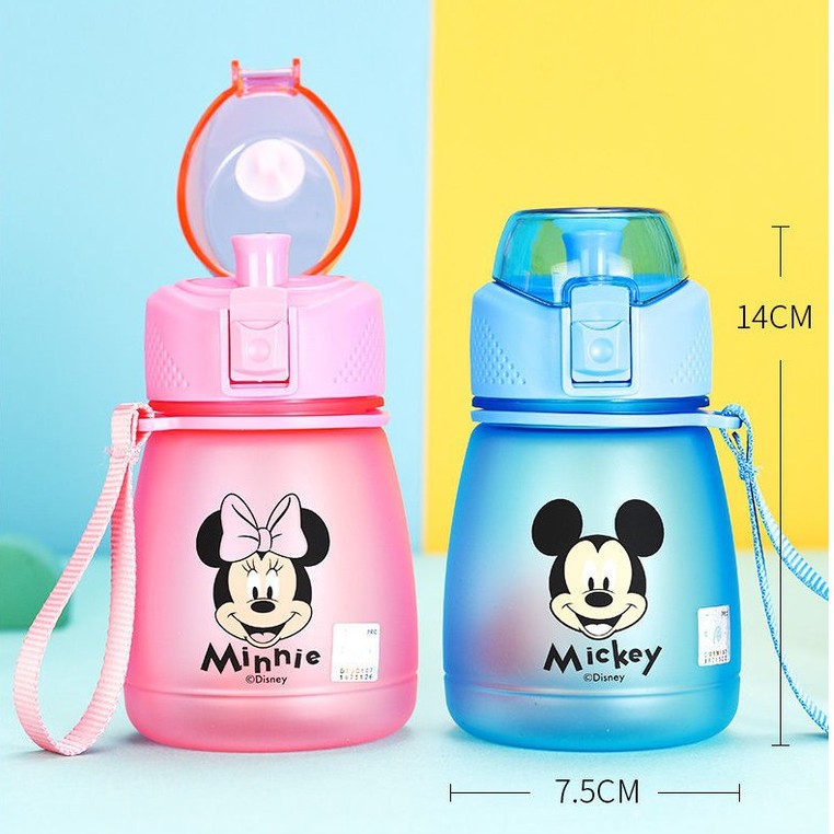 Bình nước Disney chính hãng cho bé yêu 390ml nhựa Tritan rất xinh kèm dây treo