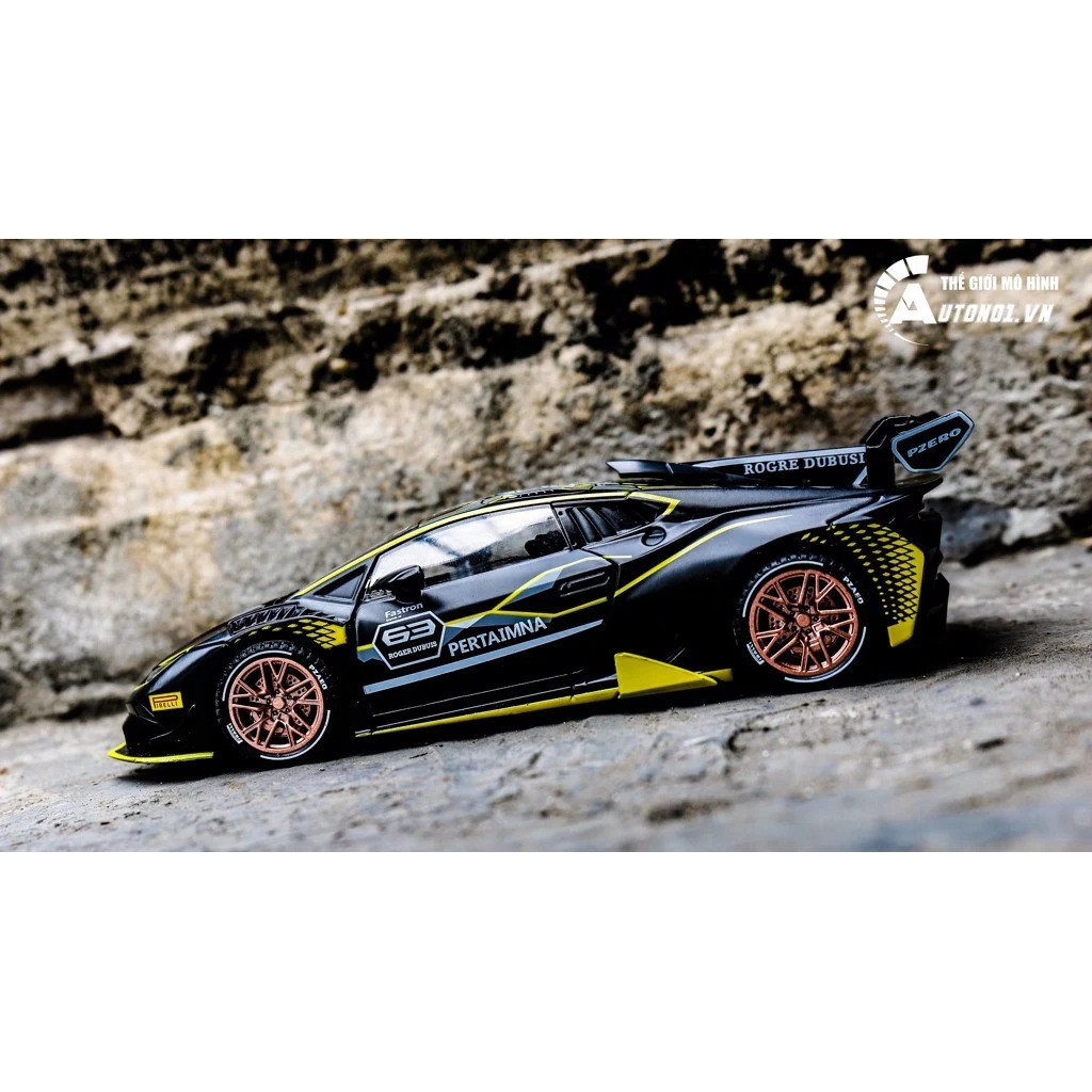 MÔ HÌNH XE LAMBORGHINI HURACAN ST EVO BLACK 1:32 ALLOY 7352