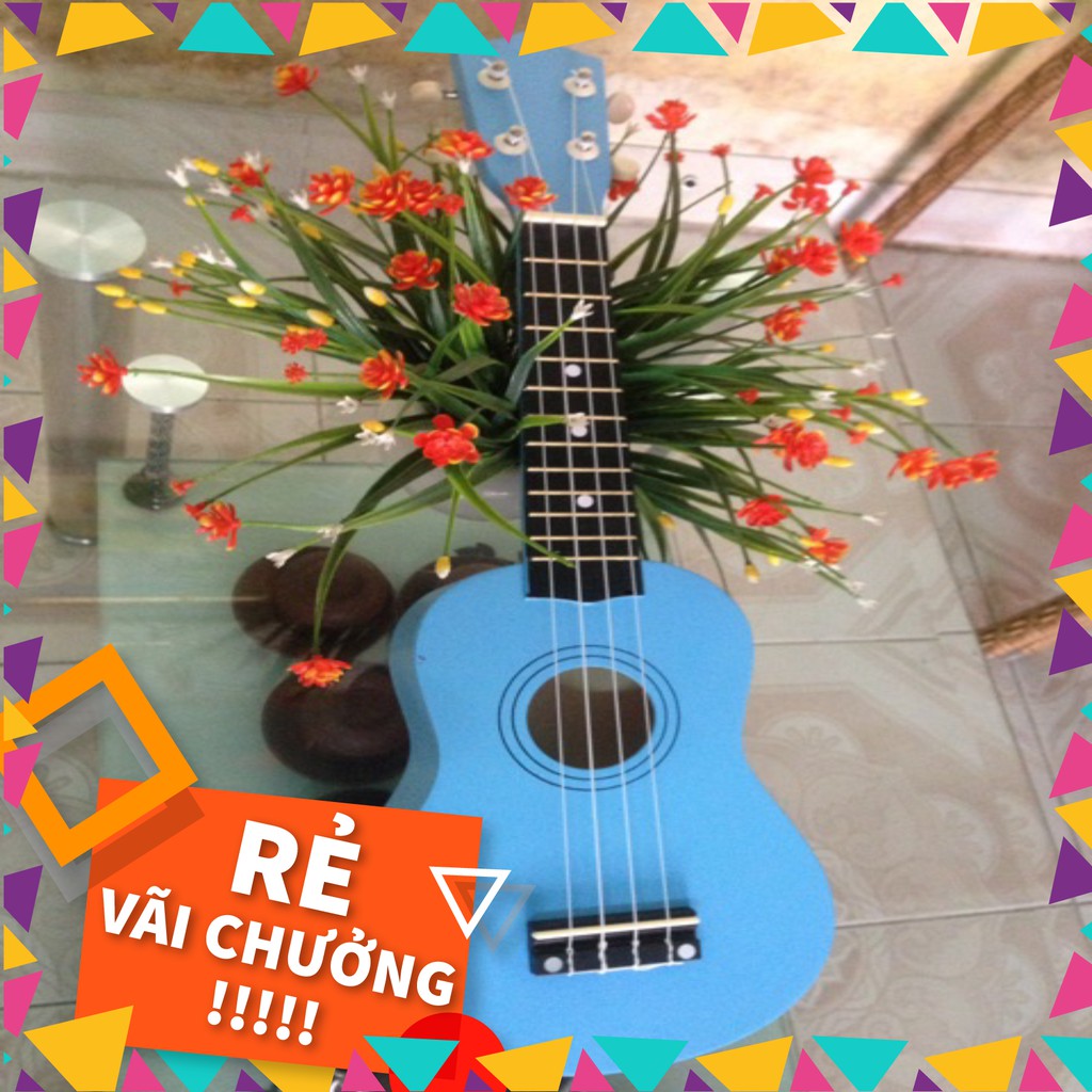 Ukulele đàn guitar mini đa sắc màu tặng hướng dẫn tự học Siêu Rẻ