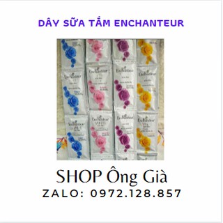 DÂY SỮA TẮM ENCHANTEUR HƯƠNG NƯỚC HOA CAO CẤP 10 GÓI 5G 4 MÀU LỰA CHỌN