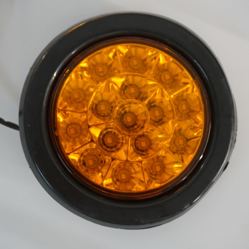 Đèn Led Cảnh Báo 16 Bóng 12-24V Ánh Sáng Hổ Phách Gắn Đuôi Xe Tải / Xe RV