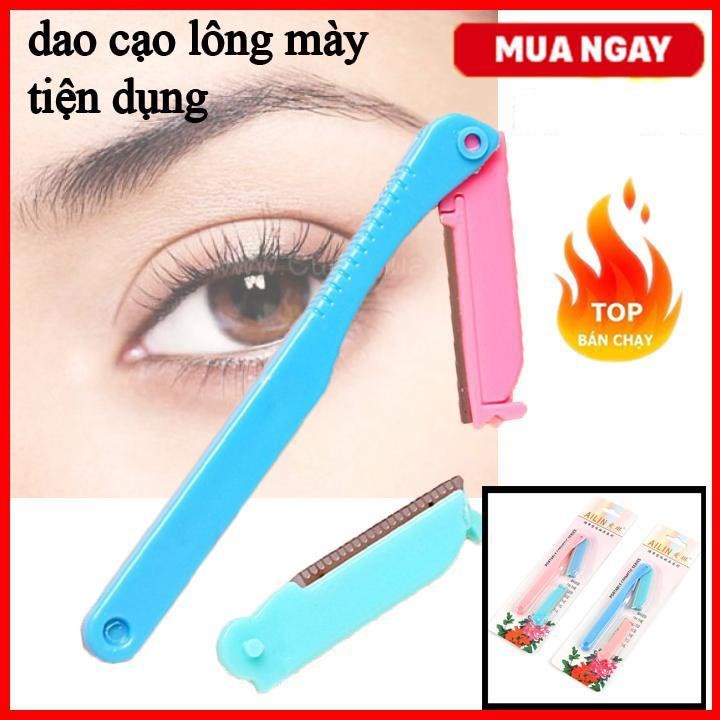 Bộ Dao Cạo, Tỉa Lông Mày Tóc Mái 2 Lưỡi Ailin Cao Cấp Hàng Nội Địa Trung