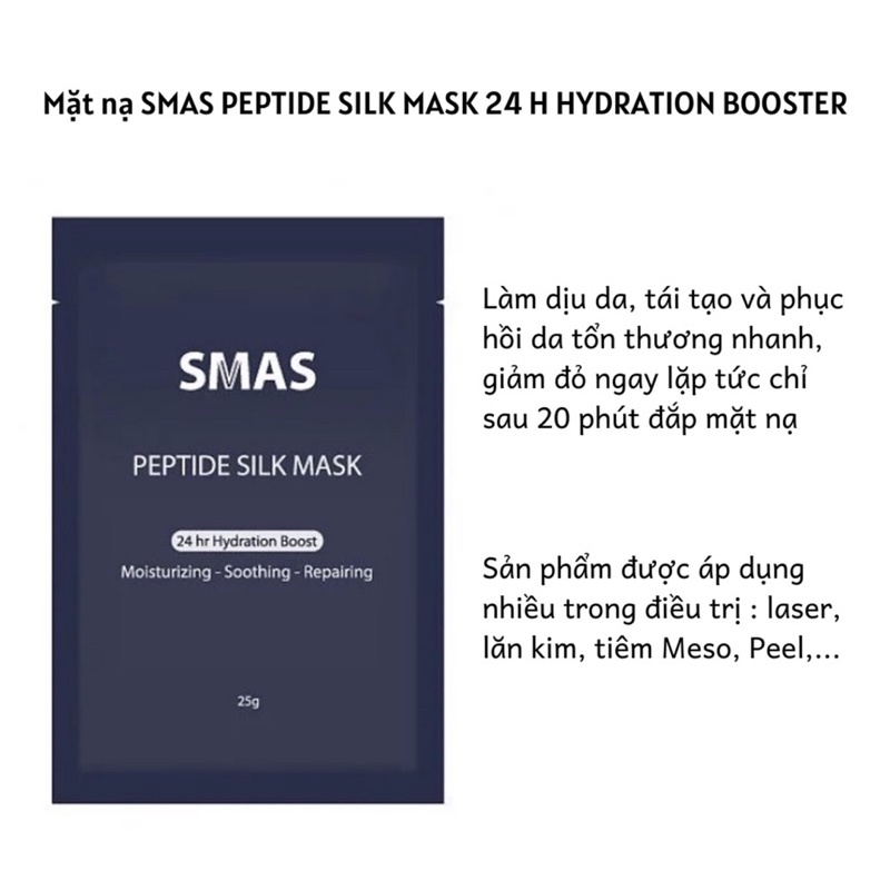 MẶT NẠ SMAS Peptide Silk dưỡng ẩm phục hồi