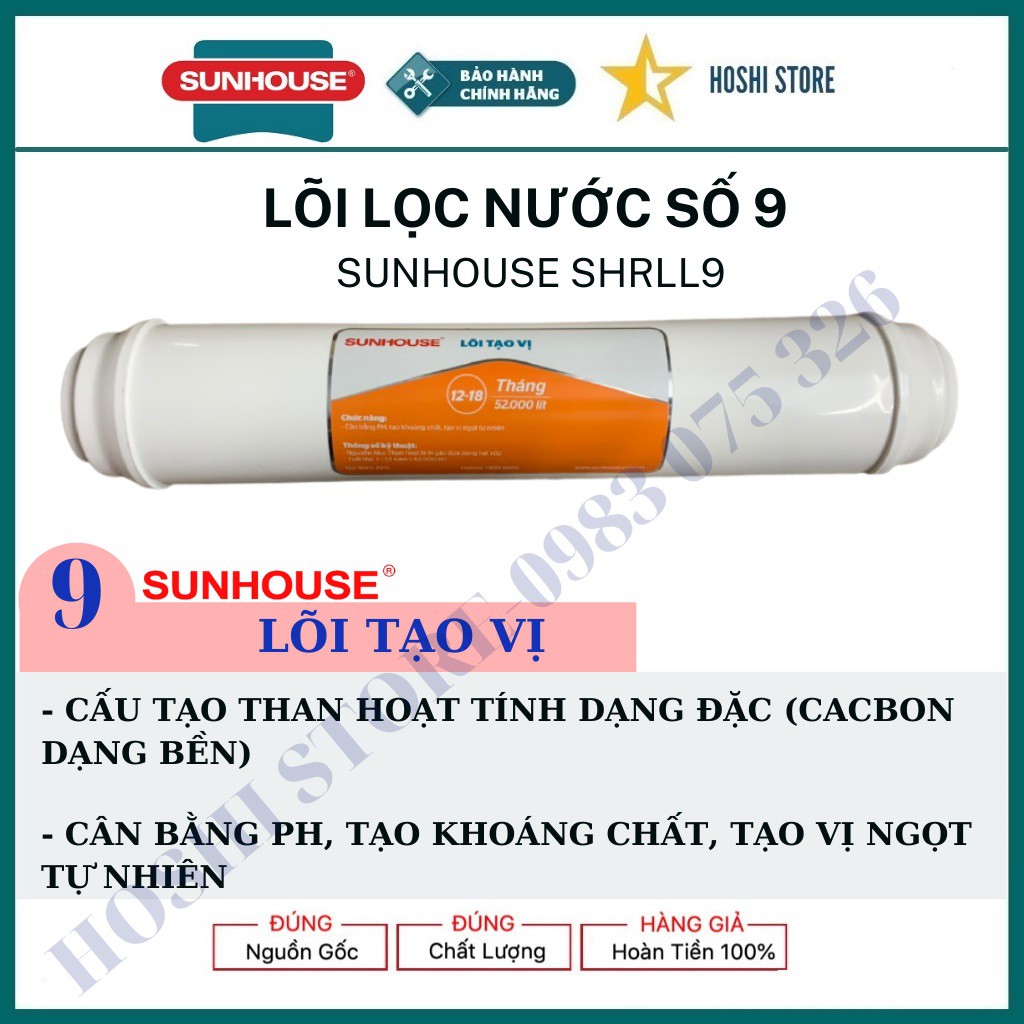 Lõi lọc nước số 9 SUNHOUSE SHRLL9- (Lõi tạo vị)