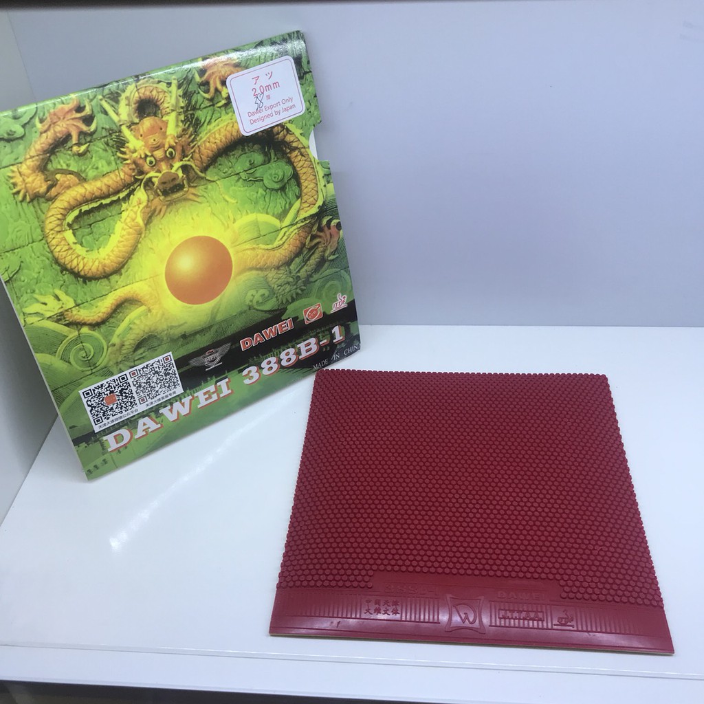 Mặt gai bóng bàn Dawei 388B-1 | Gai công 2.0 2.1 2.2