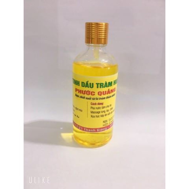 Tinh dầu tràm phước quảng chai tròn 100ml tem vàng