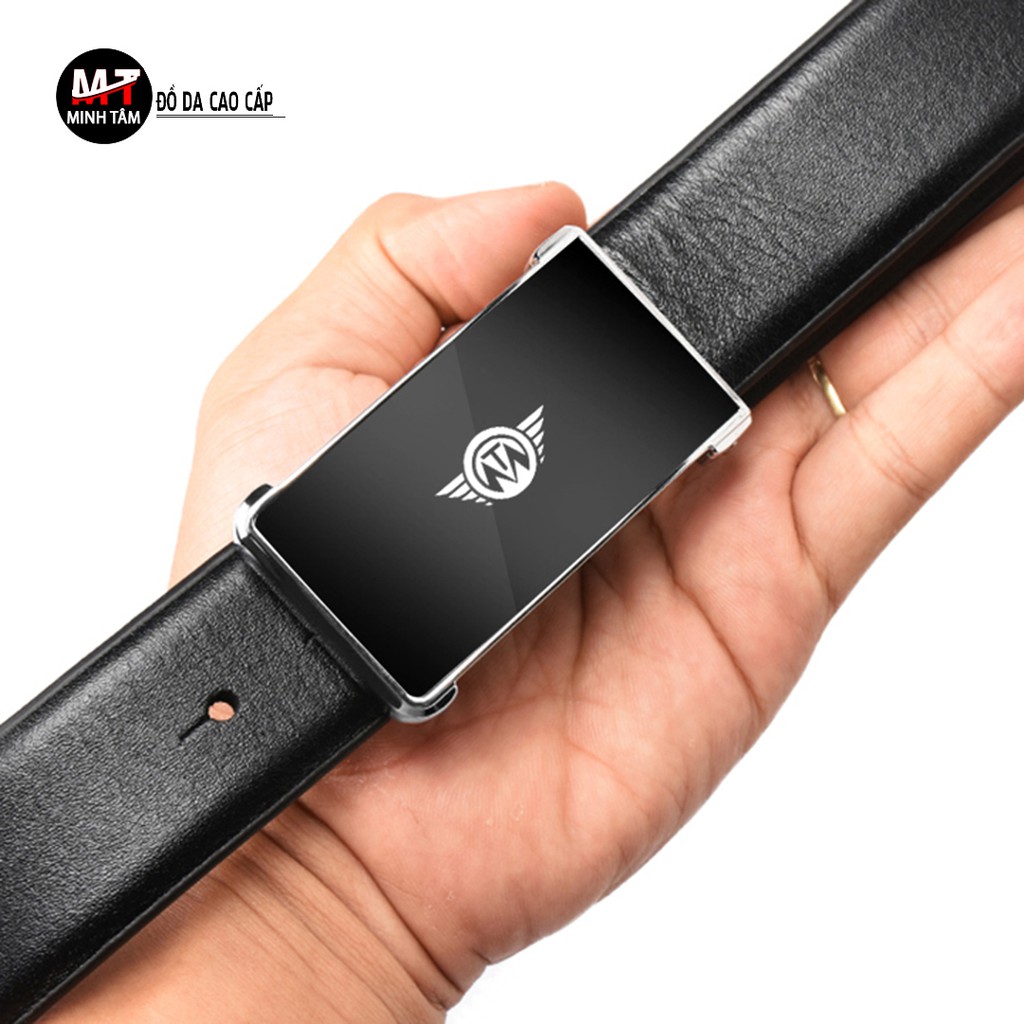 Thắt lưng nam Minh Tâm da bò , khóa kim lỗ búp MT-10H