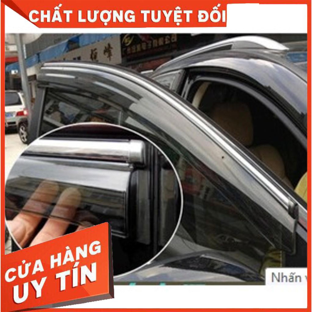 Vè che mưa honda City 2015-2020 , Vè chỉ inox crom cao cấp