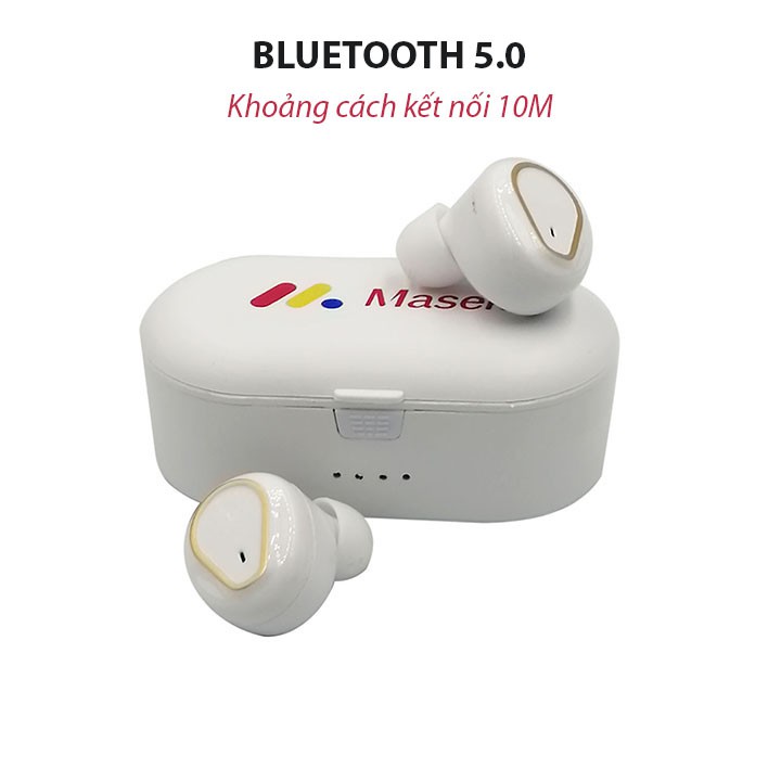 [Bảo hành 1 năm] Tai nghe bluetooth không dây nút cảm ứng Maseki model 208 (auth)