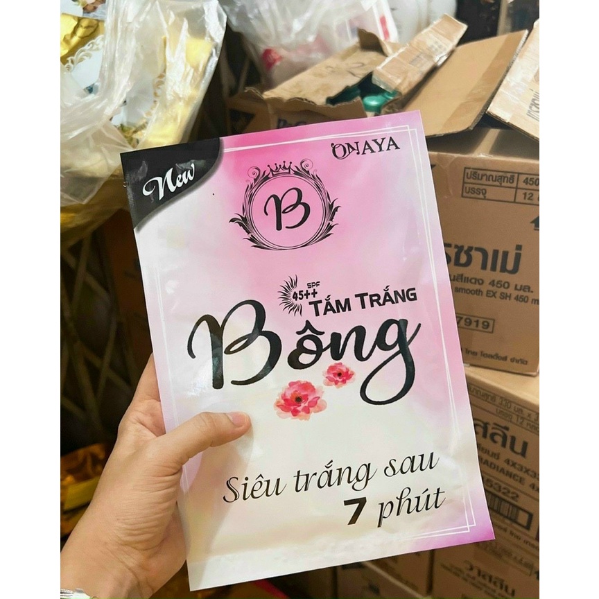 Tắm trắng body bông  hàng xịn  bịch 3 gói