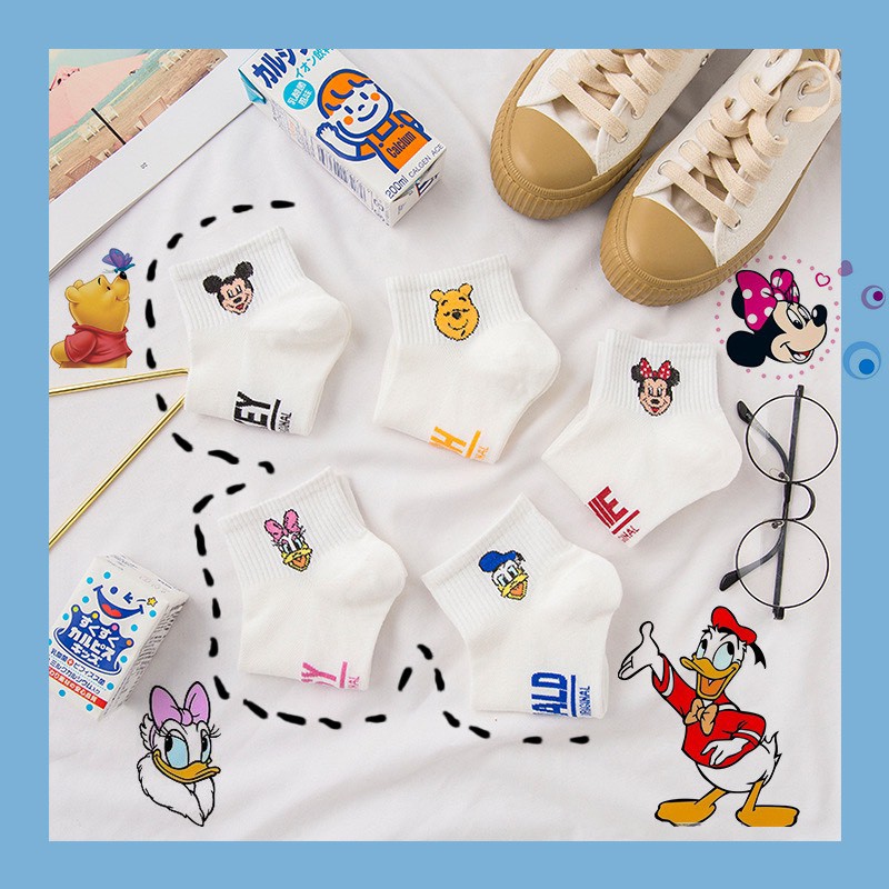 Set 5 đôi Tất nhân vật hoạt hình ngộ nghĩnh TN75