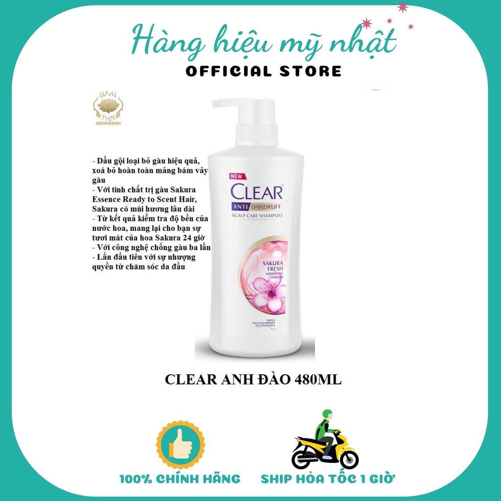 Dầu Gội Clear Thái Lan 480ml (1 Chai)