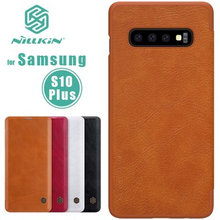 Bao da samsung galaxy s10 plus nillkin qin chính hãng