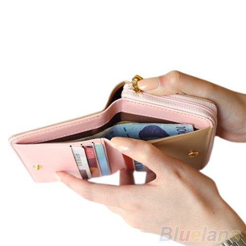 Ví da dáng gập hợp thời trang cho nữ