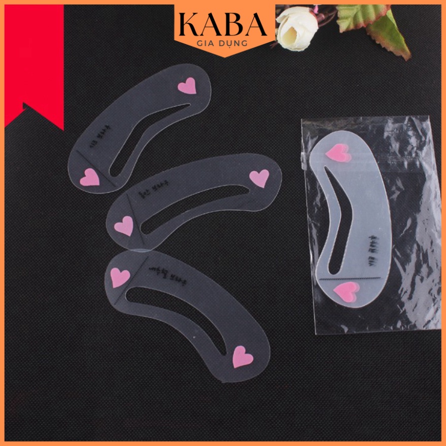Bộ 3 Khuôn Kẻ Lông Mày Tiện Dụng Chất Lượng Cao KABA