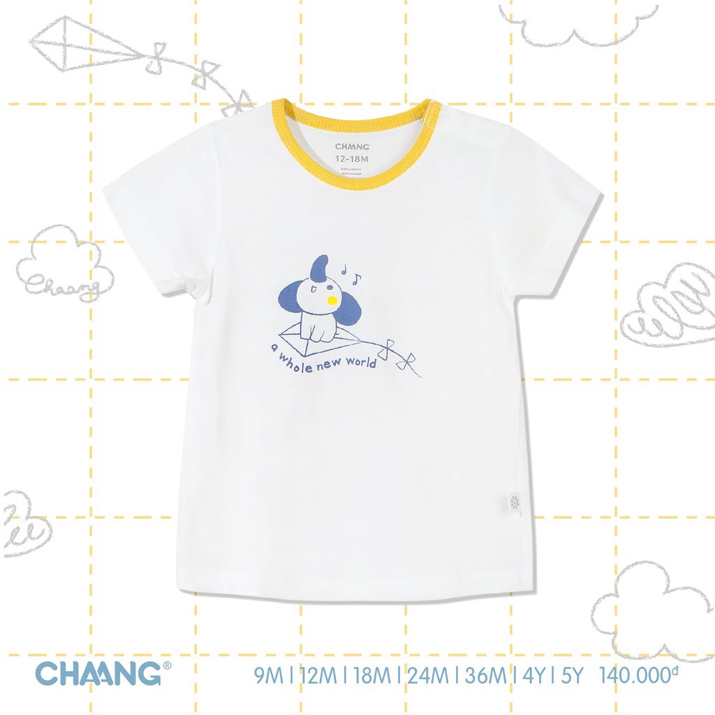 Áo cài vai CHAANG summer trắng