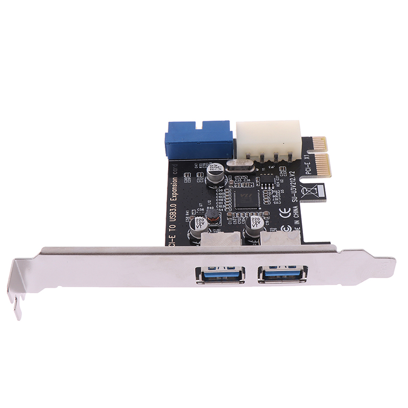 Colorfulswallowfly PCI express USB 3.0 2 ports front panel with control card adapter 4 Pin & 20 pin CSF