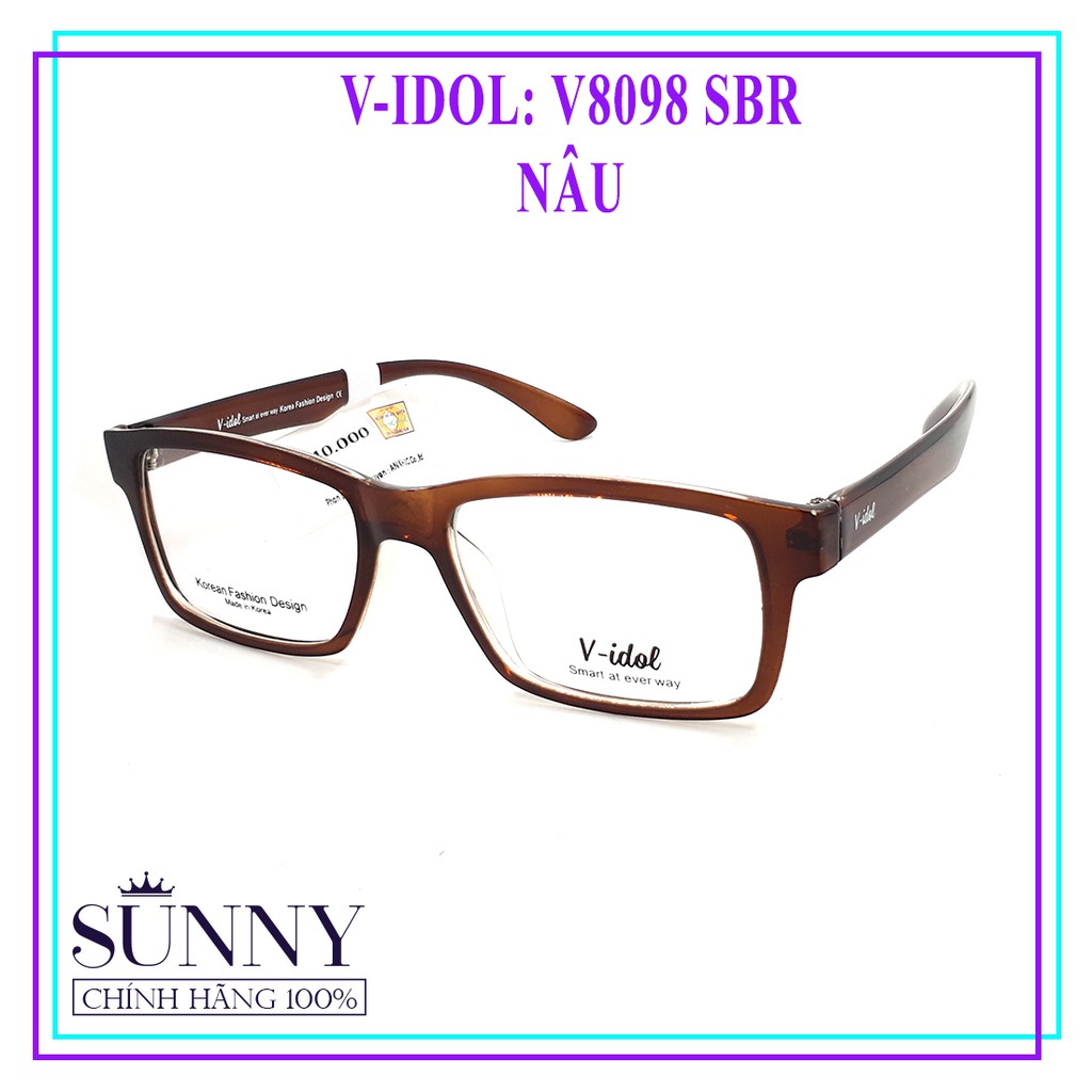 V8098 gọng kính V-idol chính hãng, thiết kế dễ đeo bảo vệ mắt