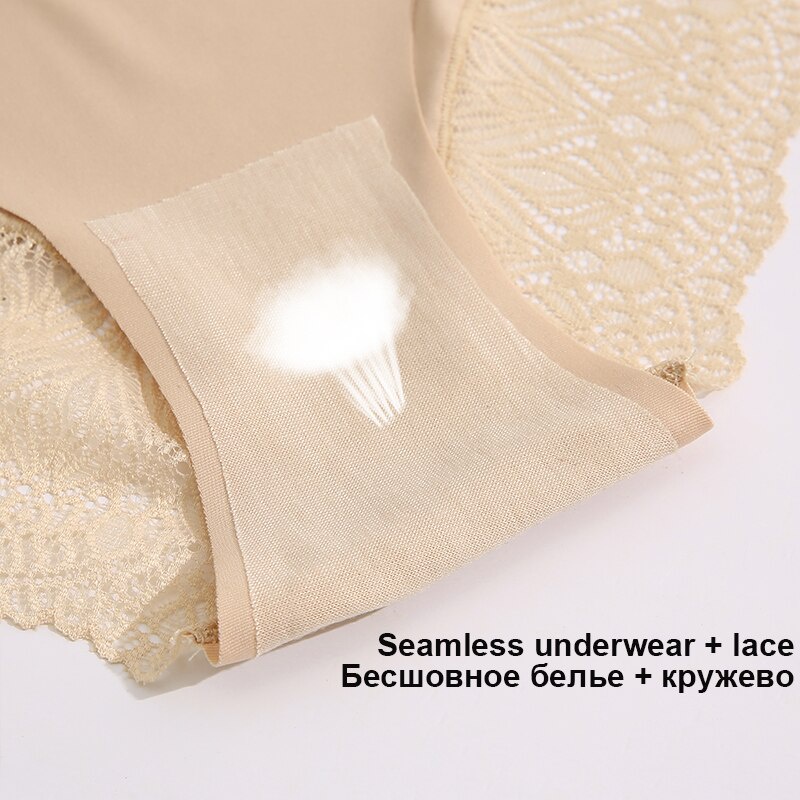 Set 2 quần lót CUTEBYTE không đường may phối ren nhiều màu sắc tùy chọn size S-XL quyến rũ dành cho nữ