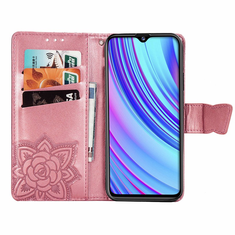 Bao Da Điện Thoại Nắp Lật Kèm Ví Hình Bướm Cho Asus Zenfone Max Pro M2 Zb631Kl / Max M2 Zb633Kl / Google Pixel 3a / Pixel 3a Xl / Pixel 4 / Pixel 4 Xl Ốp