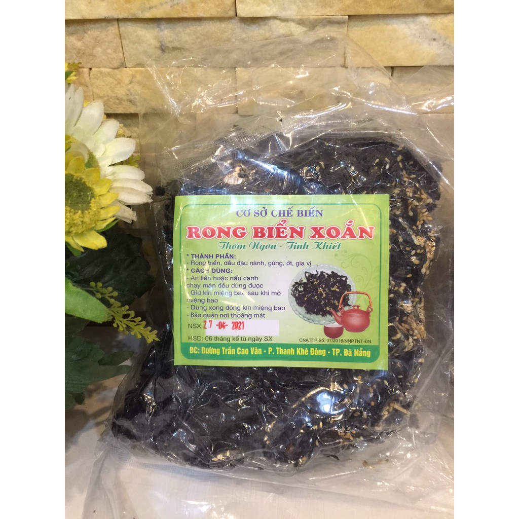 RONG BIỂN XOẮN ĐÀ NẴNG SẤY MÈ ĂN LIỀN - gói 250gr