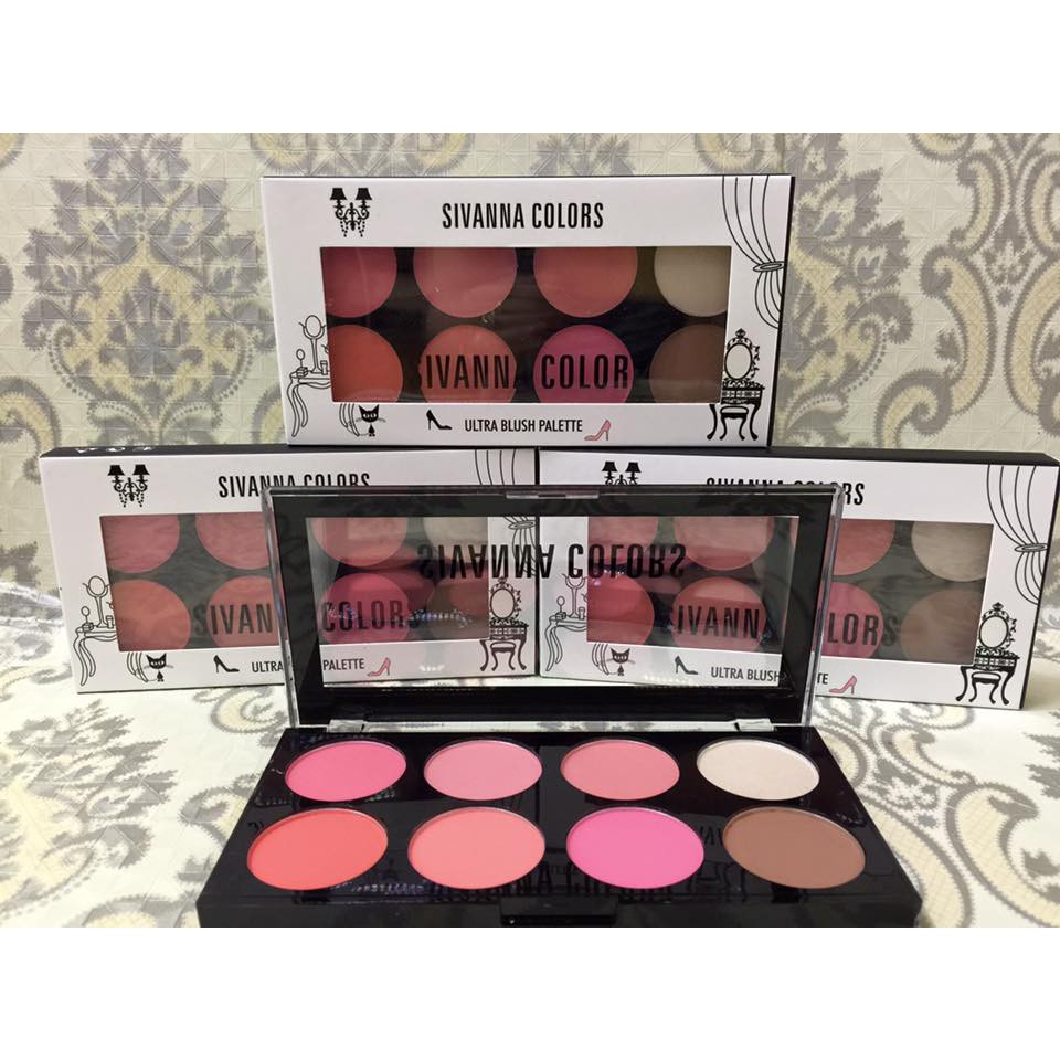 Phấn mắt 8 ô Sivanna Colors Ultra Blush Palette No 04