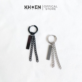 Khuyên Tròn Thanh dài dây xích - Thép không gỉ - Khoen Store