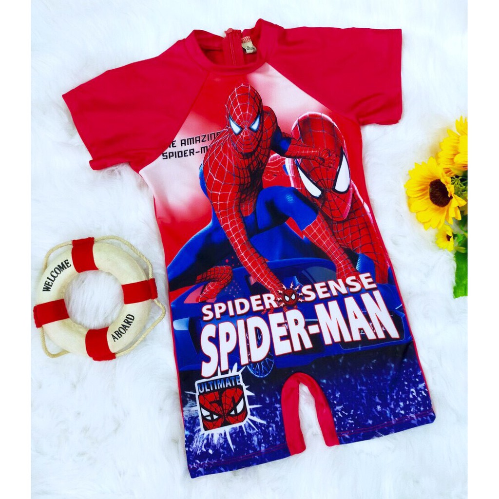 Bộ bơi liền thân SPIDER MAN cho bé 3-10 tuổi