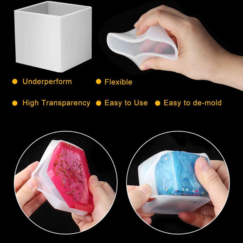 Khuôn Silicone Làm Đế Lót Ly Bằng Resin Epoxy Resin DIY
