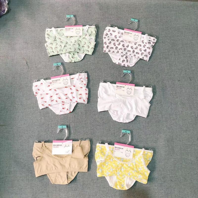 Sét 2 bộ đồ lót bé gái siêu xinh xuất dư siêu xịn