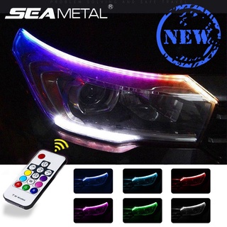 Đèn led ô tô rgb đèn led 12v 24v tín hiệu drl 2 cái chống thấm nước phổ biến ban ngày đèn chạy ban ngày đèn chảy cho xe máy ô tô phụ kiện điện tử
