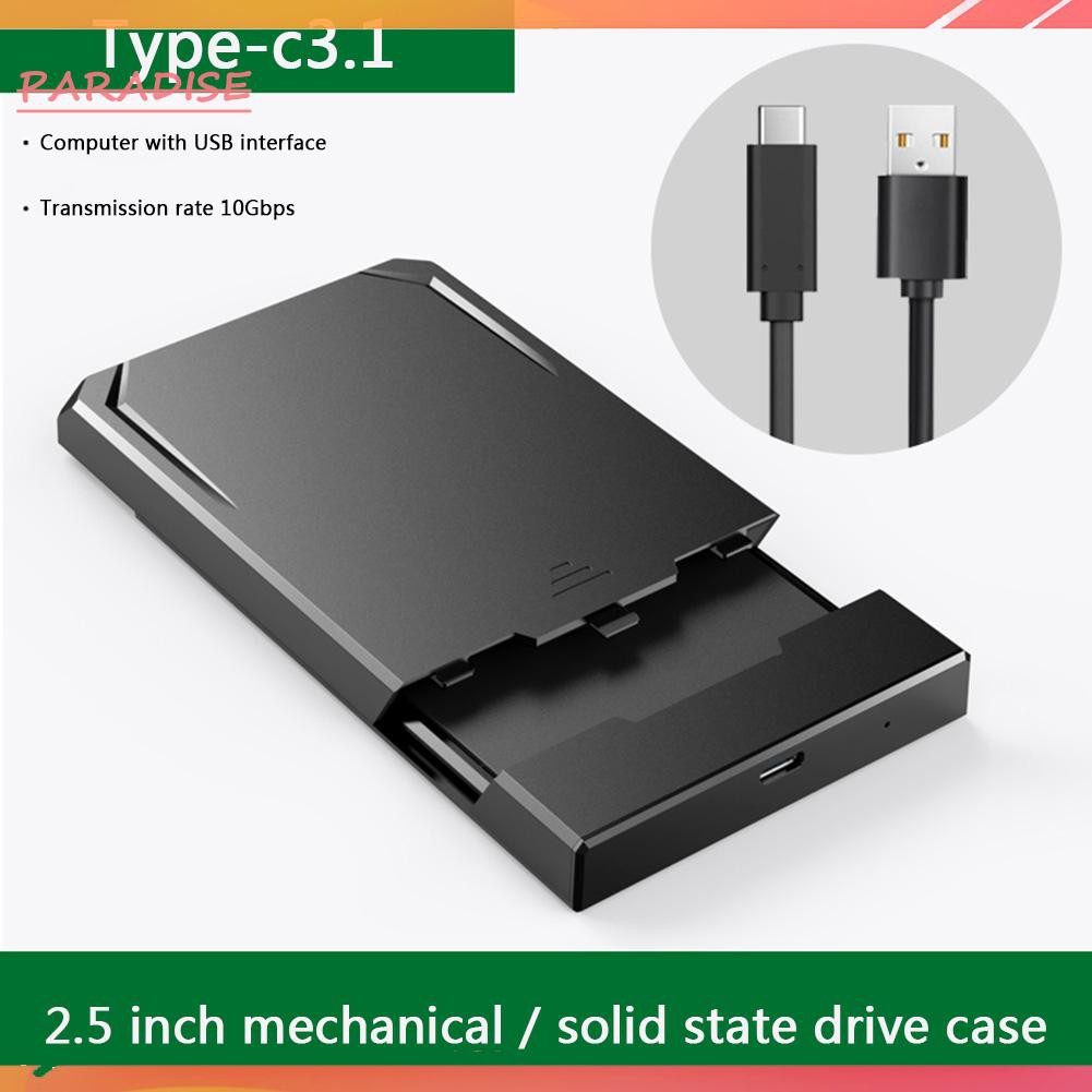 Hộp Đựng Ổ Cứng Ngoài Paradise1 K801 Usb 3.1 Type C Sang Sata 2.5 Hdd Ssd Ốp